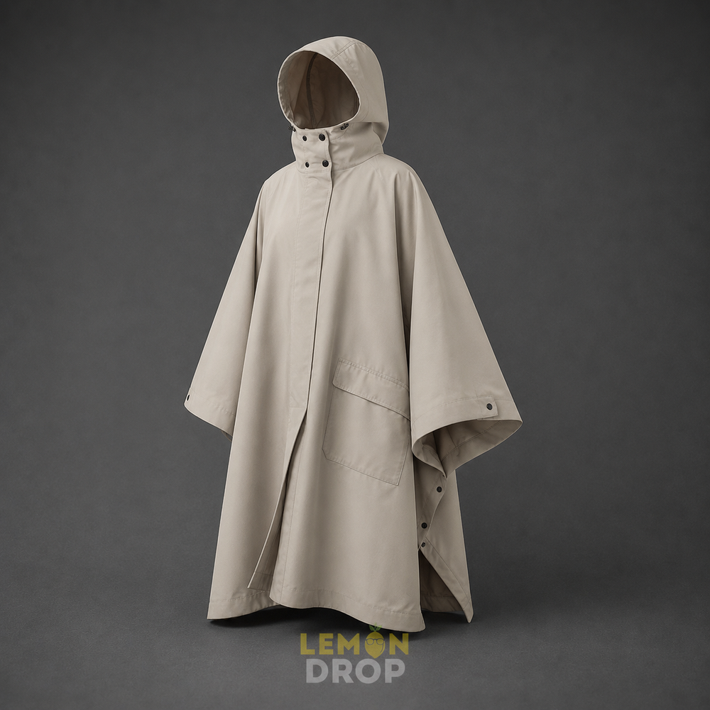 Дощовик ПОТТЕР M, X, XL, XXL: бежевий, блакитний, чорний, темно-зелений 0805 фото