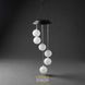Садовий підвісний світильник Кульки 12,5&times;71 см, 6 LED на сонячній батареї, різнокольоровий, водонепроникний, з музикою вітру 1304 фото