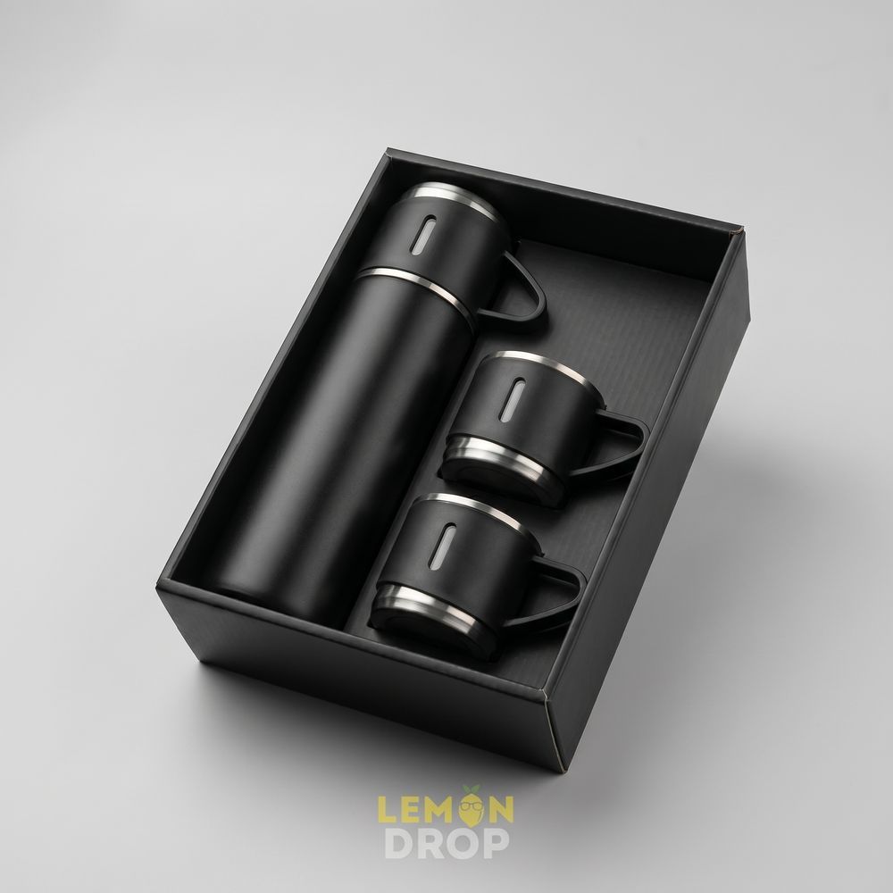 Термос + 2 чашки Vacuum cup 0191 фото