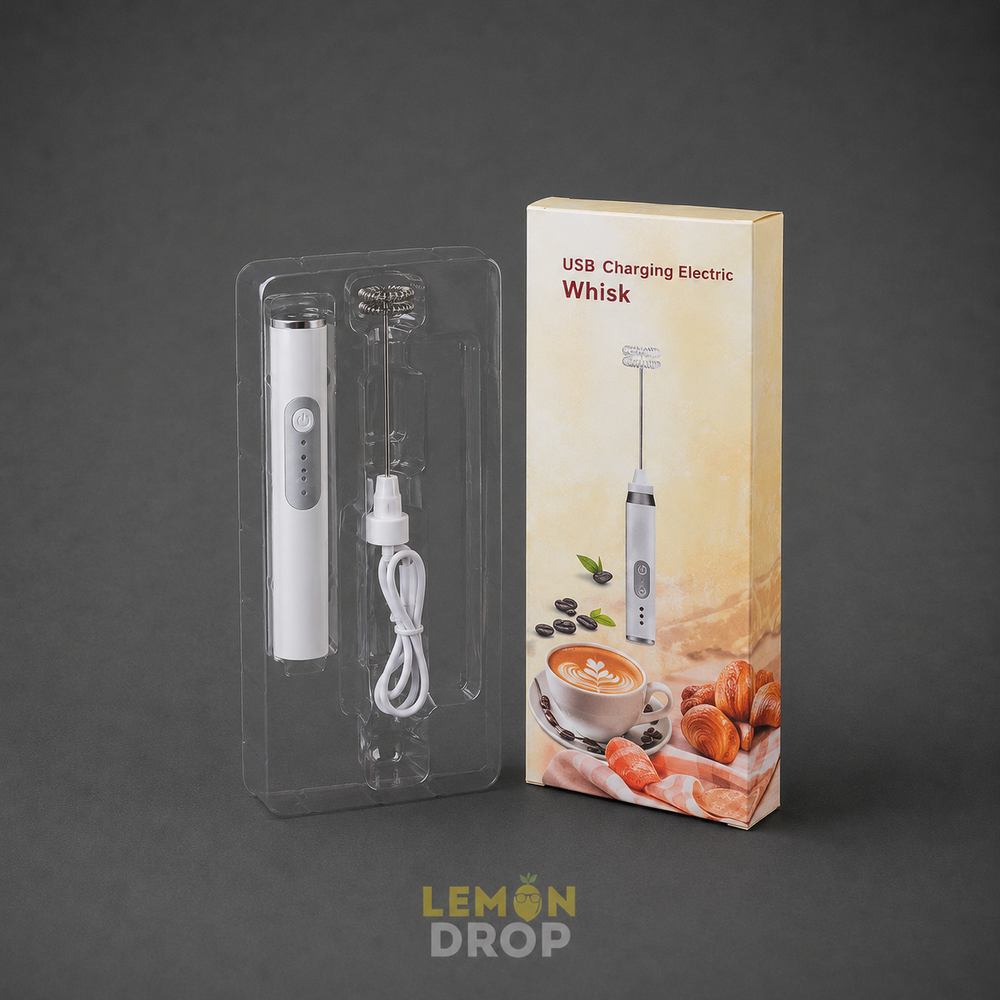 Електричний портативний бездротовий міксер-капучінатор EGG BEATER 0631 фото